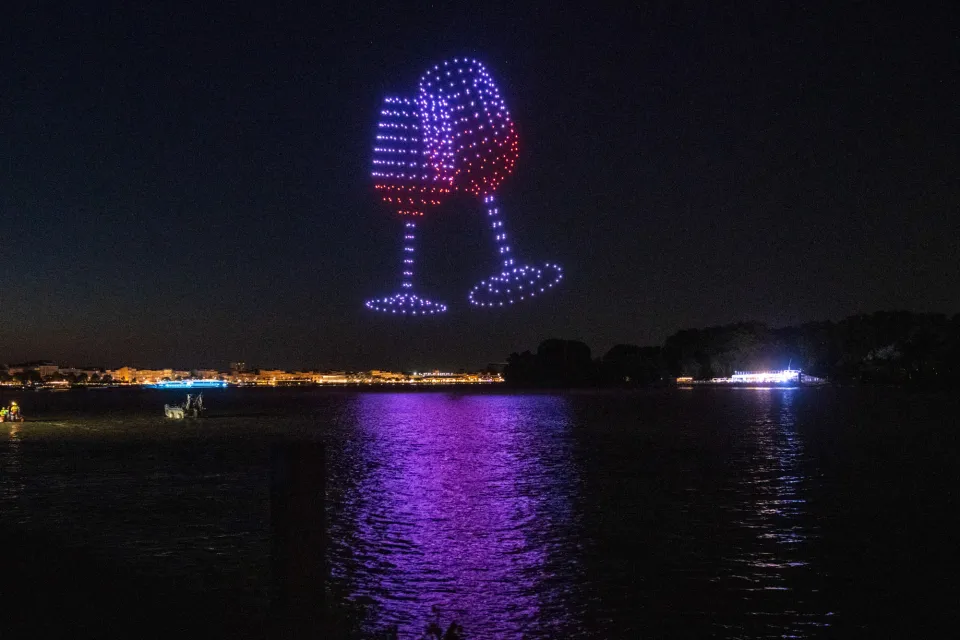 The Bordeaux Wine Festival a unique drone show